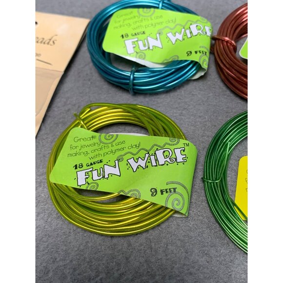 Assorted Jewelry Wire Set - Fun Wire & Tiger Tail - 18-32 Gauge - 9-15 Feet Each - Picture 6 of 10